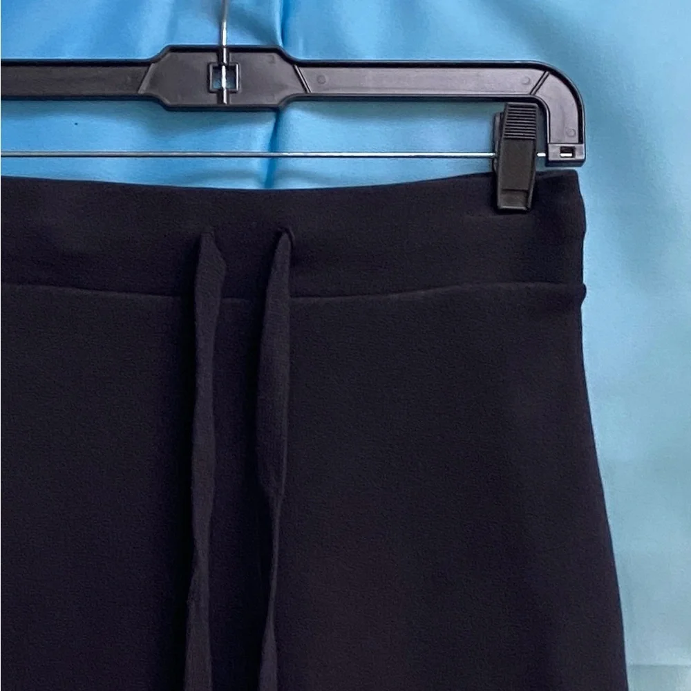 Frank & Eileen DONEGAL Unforgettable Tie Waist Skirt TRIPLE FLEECE Size: M Black - Picture 5 of 16